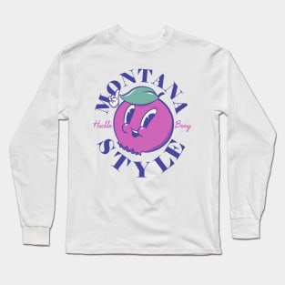 Huckleberry | Montana Style | Signature Iconic State Food Long Sleeve T-Shirt